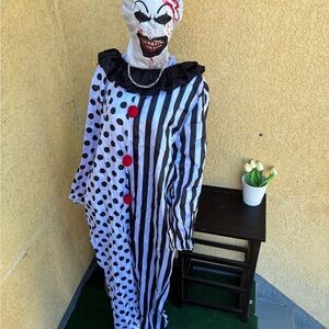 Spooky Clown Kids Costume - Black and White